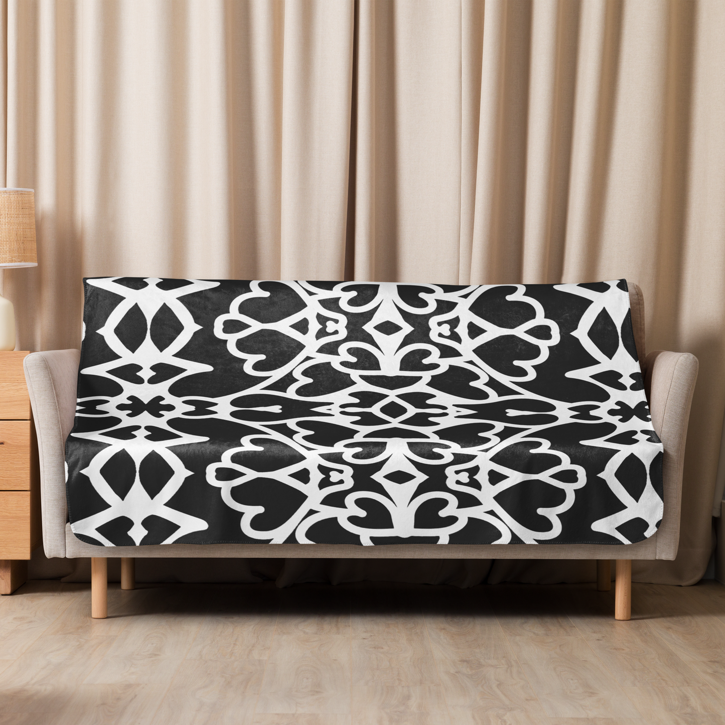 Sherpa Blanket Royal Hearts