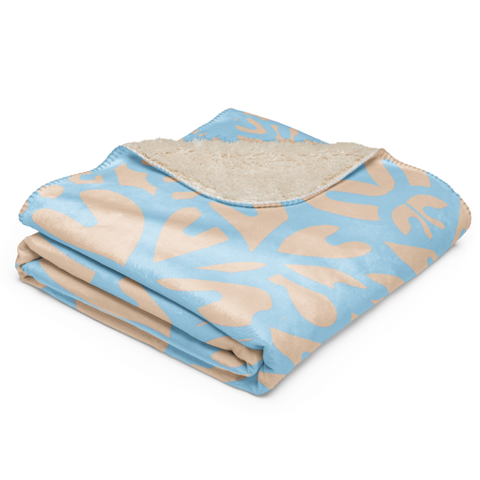 Sherpa Blanket Panther Turquoise