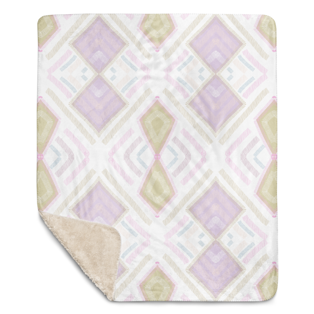 Sherpa Blanket Rhombus Pastel