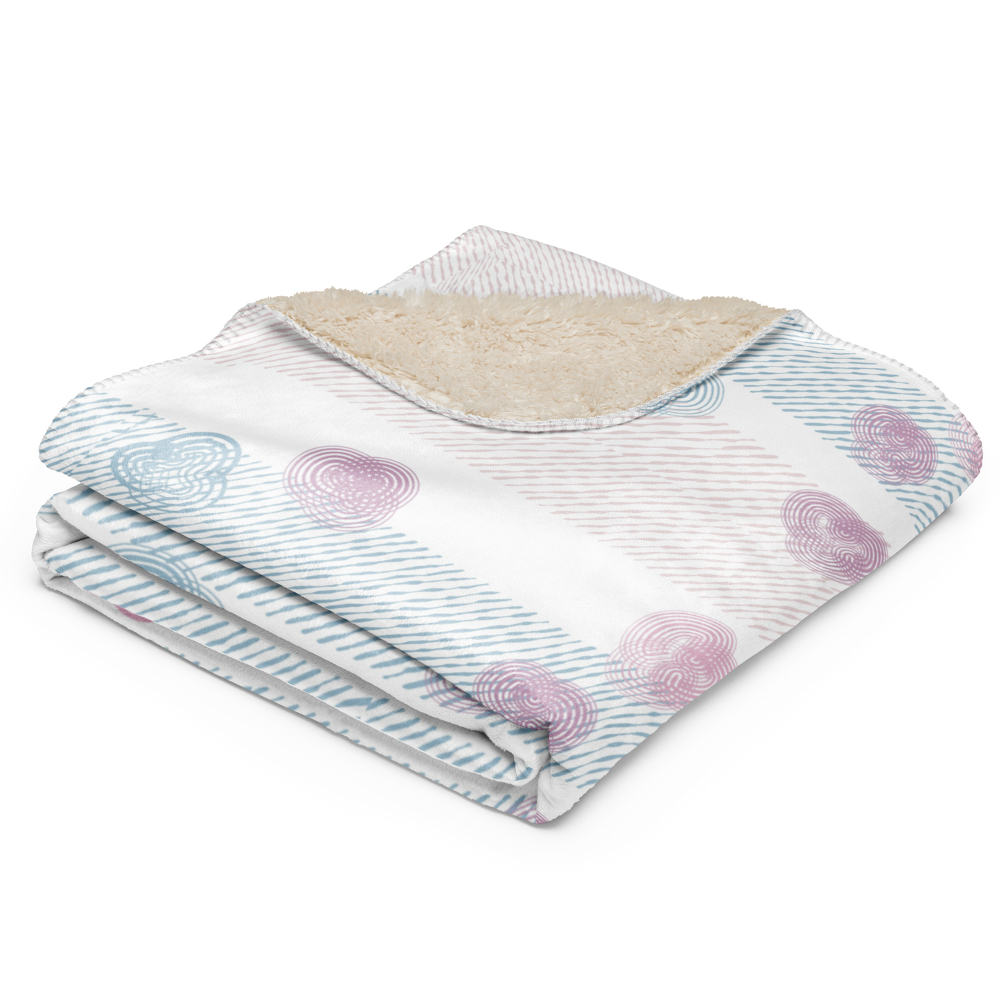 Sherpa Blanket Flower Delicacy