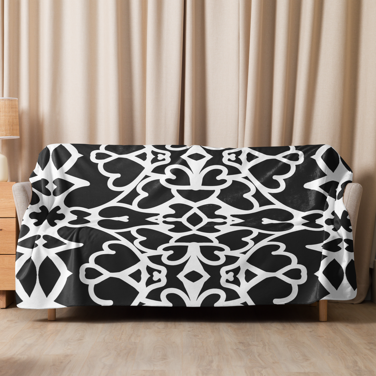 Sherpa Blanket Royal Hearts