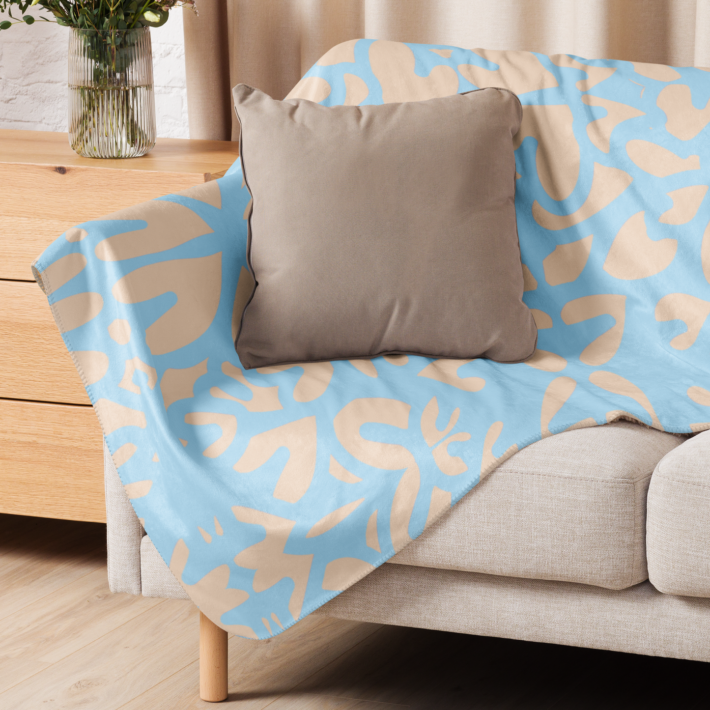 Sherpa Blanket Panther Turquoise