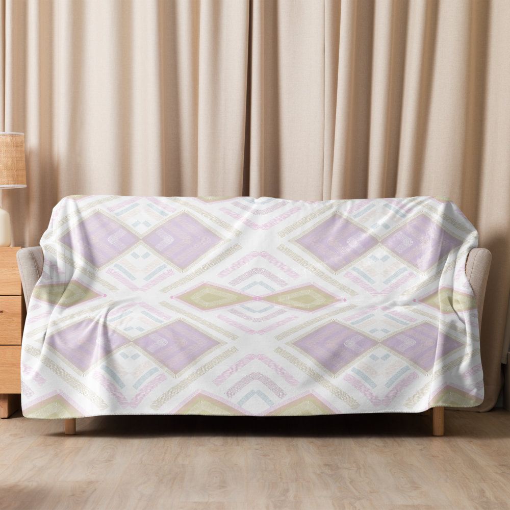 Sherpa Blanket Rhombus Pastel