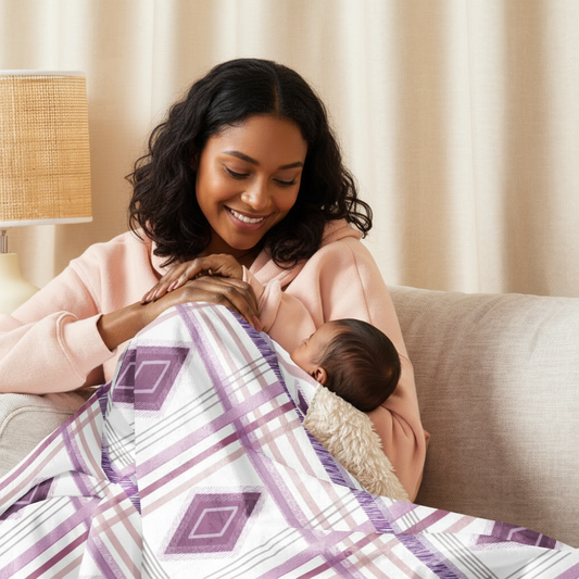 Sherpa Blanket Plaid Rhombus