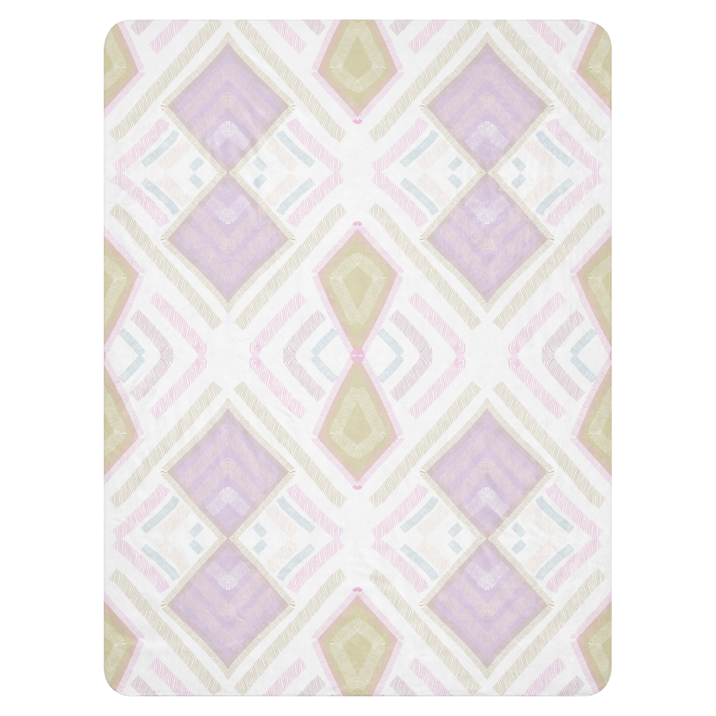 Sherpa Blanket Rhombus Pastel