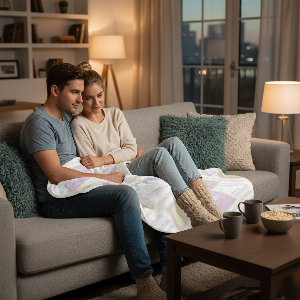 Sherpa Blanket Rhombus Pastel