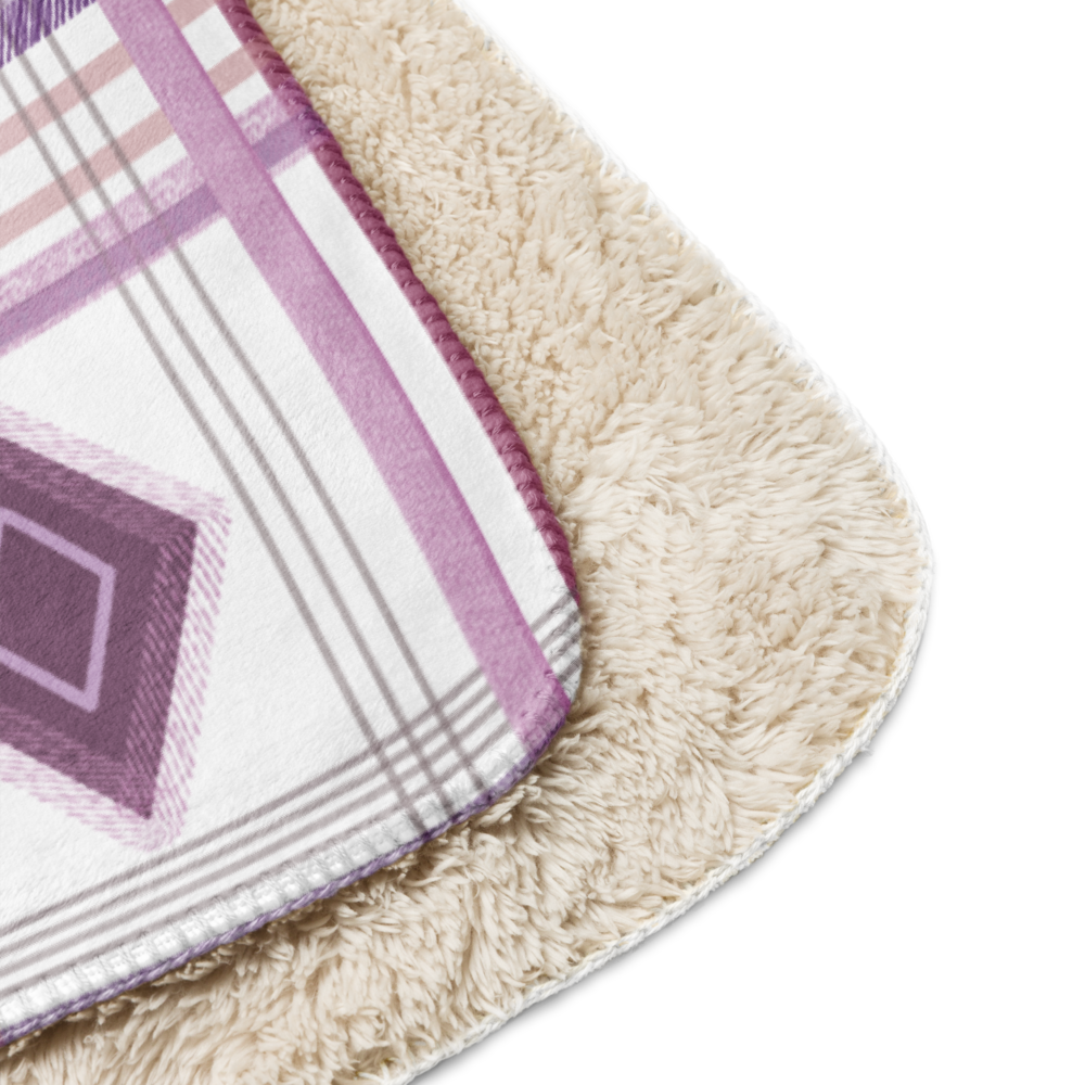 Sherpa Blanket Plaid Rhombus