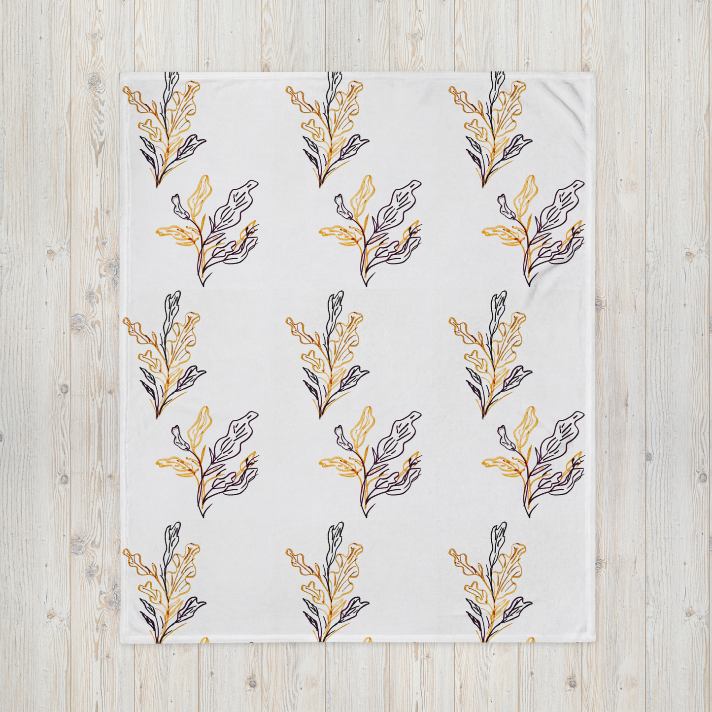 Throw Blanket - Oak Branches