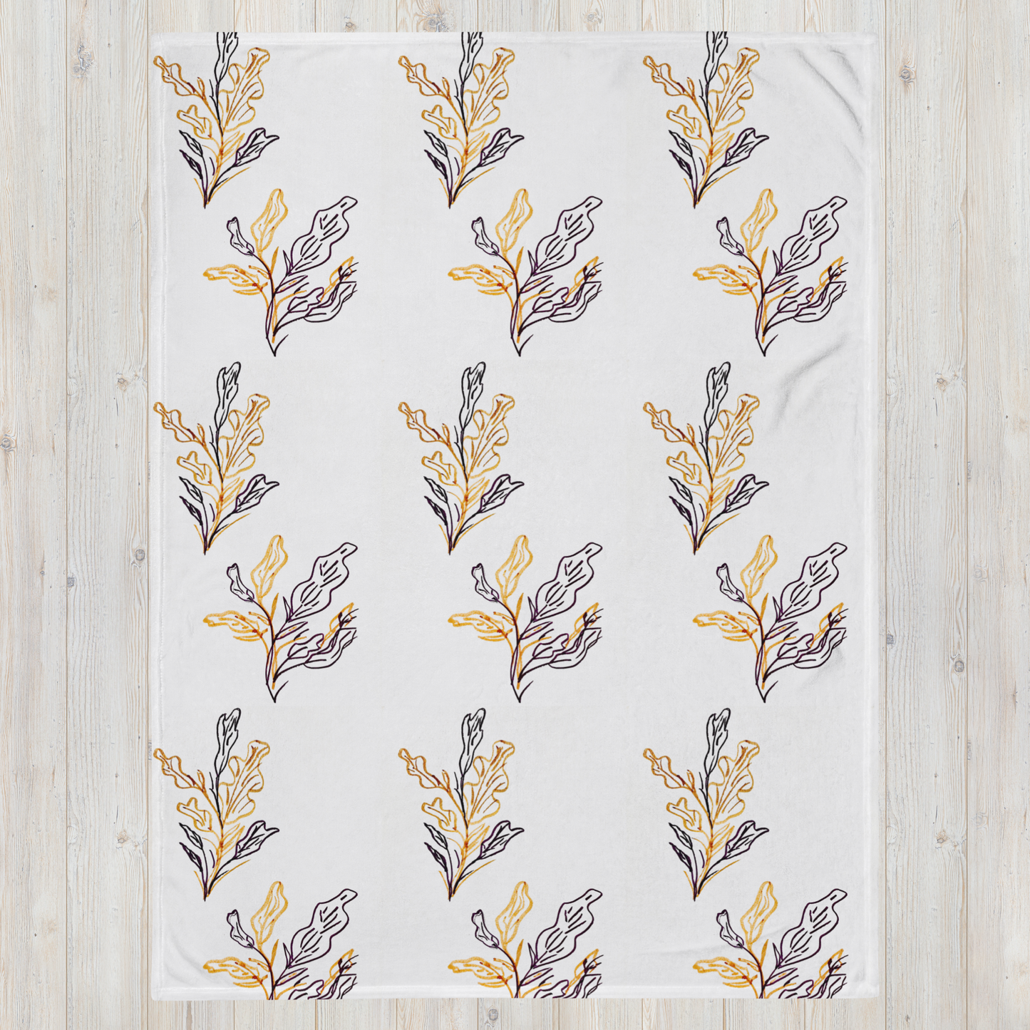 Throw Blanket - Oak Branches